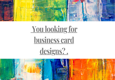 I design professional business cards within 24 hrs