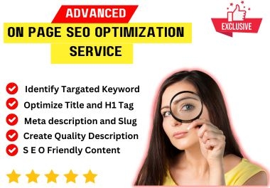 I will Optimize Your Website with Expert On-Page SEO & Technical SEO for your Business