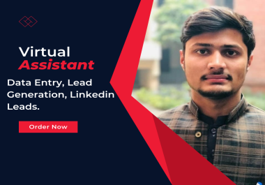 I will virtual assistant for data entry and lead generation , linkedin