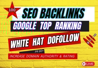 I will increase domain authority and rating by white hat dofollow SEO backlinks google top ranking