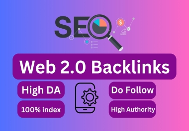 I will do 50 manual dofollow web 2.0 backlinks