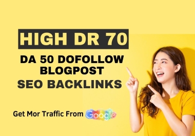 I will do dofollow white hat high da seo backlinks for google ranking