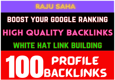 100 Quality Profile backlinks From High Authority Sites