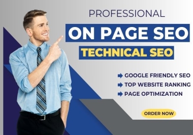 I will do website on page SEO,  technical optimization of wordpress