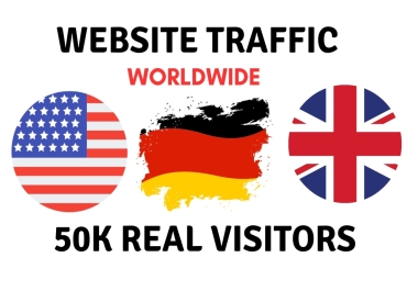 I will send high-quality UK,  USA,  Germany 100000 web traffic visitors