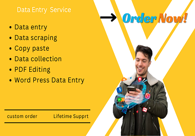 I will do any kind of data entry of your business.