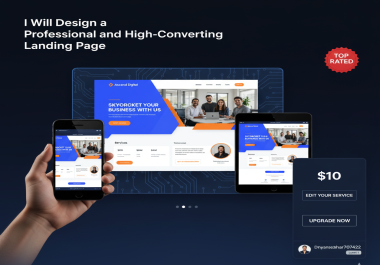 I Will Design a Professional and High-Converting Landing Page