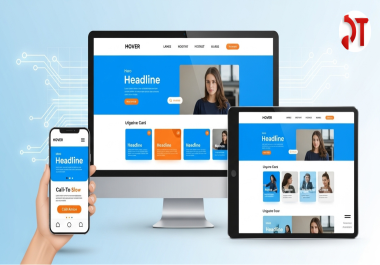 I Will Design and Develop a Responsive,  Professional Website