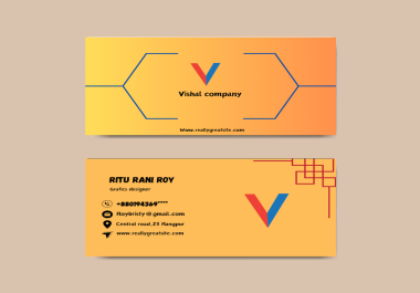 I will creat expensive professional business card and I will do logo for business company