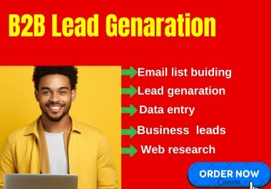 I will do b2b lead generation,  contact list,  and email finding perfectly.