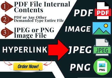 I will add hyperlinks in the text and image of PDF/Image file