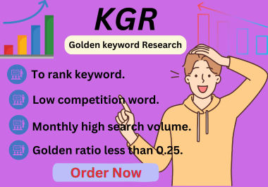 I'll optimize KGR keyword research for rank website.