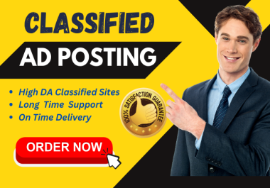 I Will do a manual 40 classified ads posting permanent backlinks
