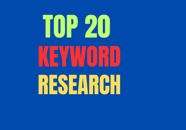advance SEO keyword research with long tail and competitor analysis