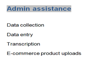 I will provide admin support for you