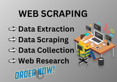 I will perform web scraping, data scraping, and data mining