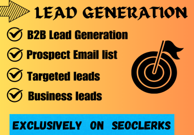 I will do b2b lead generation,  LinkedIn lead generation,  and build a prospect email list.