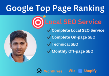 I will provide google ranking local SEO service and GMB optimization for website