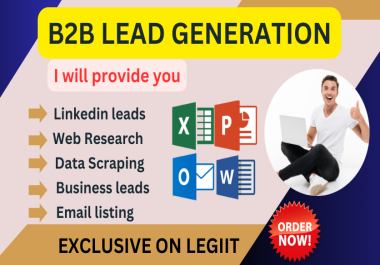 targeted b2b lead generation,  linkedin research.
