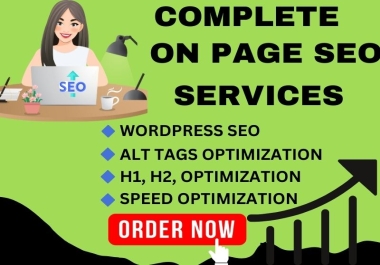 I will do on page seo,techical seo optimization for wordpress with yoast.