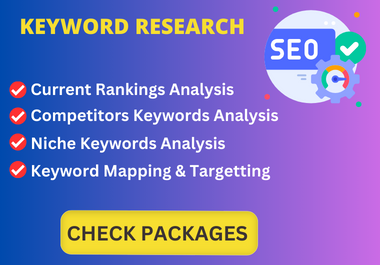 I will do conduct in-depth competition and SEO keyword research.