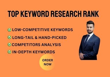 I will do SEO keyword research and Google Rank.