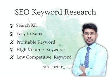 Advance SEO and Keyword Research with competitor Analysis