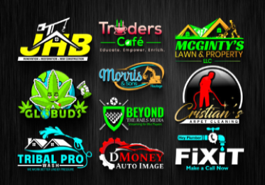 create amazing modern trendy business logo design redesign