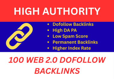 I will make high-quality100 high authority web 2 0 Permanent link building for powerful SEO