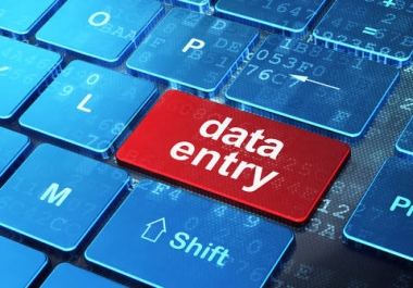 I am a Data Entry expert. I have so many experience on Data Entry.