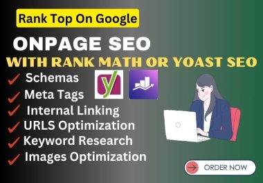 I will do onpage SEO with yoast and technical optimization of wordpress site