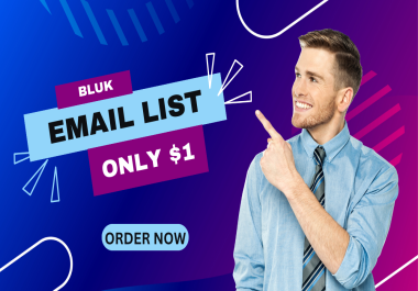I will collect niche targeted active and verified bulk email list for email marketing