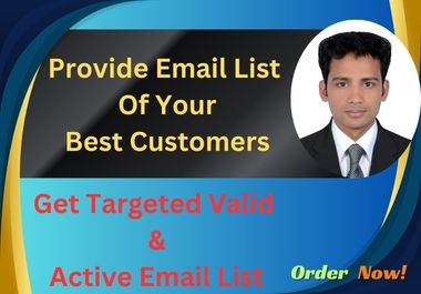 I Will Build An Email List Of Targeted & Topic Related Email For Your Best Customers