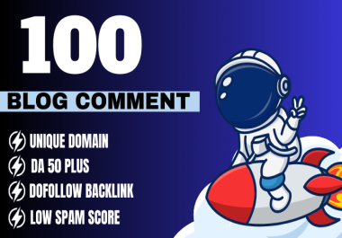 I will create 100 bl0g comment dofollow backlinks high authority comment links