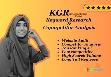 KGR keyword research service to rank faster