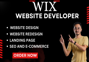I will design wix website and redesign your business wix website