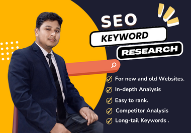 I will do profitable keyword research for SEO and competitor analysis for top ranking.