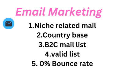 I provide targeted active and verified niches mail list.