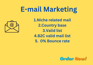 I will provide Consumer targeted,  niche related and Spam free bulk email on time delivery.