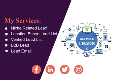 I will provide B2B lead generation to igniting business growth.