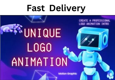I Will Create An Unique Logo Animation Video
