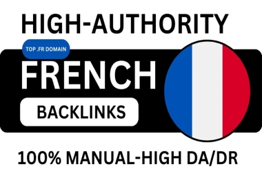 I will do high authority 26+ French DA90 Do-follow link building SEO Backlinks on France Fr domain