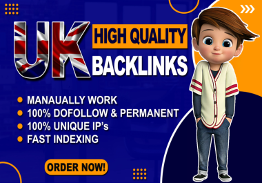 I will do 30+ UK High Authority contextual Do-Follow Backlinks and SEO link-building on uk co domain