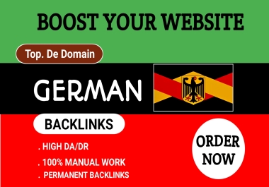 I will do 26+ high authority German Dofollow link building SEO Backlinks on Da-90 germany DE domain
