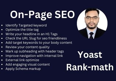 I Will do On-Page SEO Optimize For Website Ranking On Google