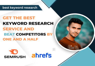 I will do seo keyword research competitor analysis profitable key word research