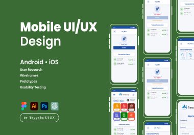 I will do mobile app uiux design