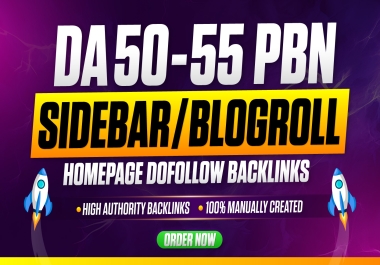 Build 20 High DA 50+ Sidebar for SEO Authority Boost