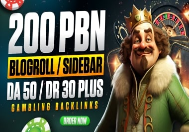 200 PBN Homepage Post DA 50+ Low OBL Strong SEO Link Building