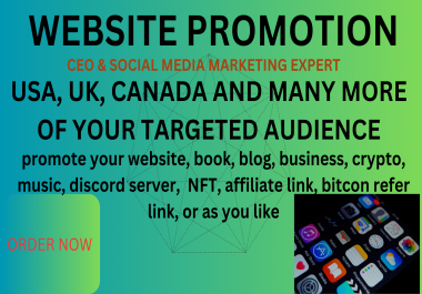 promote your website,  business,  brand,  professionally